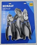 Kobalt 5 Pc. Pliers Set -slip Joint, Long Nose, Groove Linesman, Diagonal. Fixed Price $37.99.
