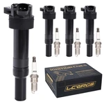 Ignition Coil Pack Set Of 4 W/ Spark Plugs For Hyundai Elantra Kia Soul UF651. Fixed Price $54.99.