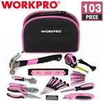 Workpro 103-PIECE Pink Hand Kit W/pouch Household Tools Set. Fixed Price $39.99.