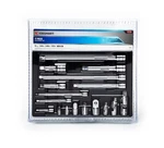 Jobsmart 17 Pc. Hand Tool Accessory Set 9 Extensions 5 Adapters 3 Univ Joints. Fixed Price $41.39.