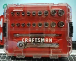 Craftsman 20 Pc 1/4" Drive Ratchet & Socket Set Tool Wrench Sae Inch Metric Case. Fixed Price $32.86.