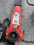 Dayton Lever Chain Hoist 1500 Lb Capacity Come-along Puller. Fixed Price $140.00.