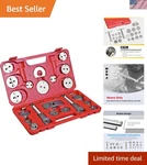 Universal 22 Pcs Brake Caliper Press Tool Kit For Professionals And Diy Lovers. Fixed Price $32.23.