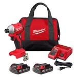 Milwaukee Tool 3650-22CT M18 Compact Brushless 1/4" Hex Impact Driver Kit. Fixed Price $208.99.