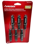 (6-PK) Husky Precision Screwdriver Set 1000 024 252- 3X Slotted + Phillips. Fixed Price $15.89.