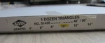 (12) Alvin S1450 10" Transparent Triangle /90 Brand New Drafting Graphic. Fixed Price $24.99.