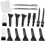 Black Scrapers Brushes And Spoons Kit For Herb Grinder 8 Pcs. Fixed Price $11.99.
