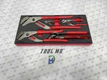 Snap-on Tools Usa New Red 6-PIECE Adjustable Joint Pliers Foam Set PLAJ600FR. Fixed Price $999.95.