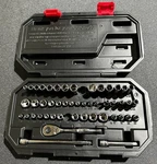 Husky 1/4 In. Drive Mechanics Tool Set (50 Pcs) H50MTS4D - Incomplete 48/50. Fixed Price $29.99.