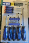 Kobalt 29-PIECES Plastic Handle Magnetic Assorted Set. Fixed Price $40.00.