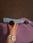 Handmade CO2 Blue Wooden Derby Style Race Dragster Car W/ Black Wheels. Fixed Price $17.00.