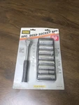 Durex Industrial 9 Pc Deep Socket Set 3/8" Dr. Rubber Grip Ratchet. Fixed Price $29.95.