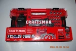 New Craftsman 71-PC Sae/metric 6-PT 1/4"&3/8" Dr Mechanics Tool Set# Cmmt 45071. Fixed Price $69.95.