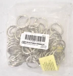 Lot Of 50 Hy-ko Binder Rings 1" KB118 Silver Stainless Steel Clips Tools. Fixed Price $16.99.