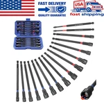 Workpro 16PC Magnetic Nut Set And Bit, 6" Long Drivers, Metric & Sae. Fixed Price $29.99.