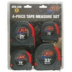 4 Pc. Sae Tape Measure Set 330 Atd Acrylonitrile Butadiene Styrene. Fixed Price $35.38.