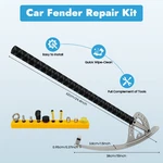 Car Fender Damage Repair Tools Auto Dent Removal Kit Angle Adjustable With Bag. Fixed Price $115.46.