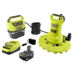 Ryobi 18V Submersible Pump With 4AH Battery 20 Gpm Water Transfer Tool. Fixed Price $240.00.