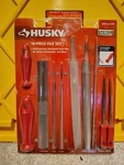 Husky 10 Piece File Set Multi Purpose W/ Handles 163-893 New. Fixed Price $15.90.