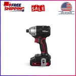 Hyper Tough 20V Brushless Impact Driver With 2.0AH Lithium-ion Battery Pack And. Fixed Price $51.99.