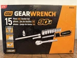 Gearwrench 1/4 In. Drive 6-POINT Sae 90-TOOTH Ratchet And Socket Mechanics Tool. Fixed Price $45.00.