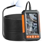 Endoscope Camera With Light, Dual Lens Borescope 49.2FT Semi-rigid Cable,. Fixed Price $177.27.