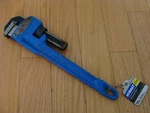 Kobalt 14" Cast Iron Adjustable Pipe Wrench #0464623 New Storage Wear Look. Fixed Price $25.19.