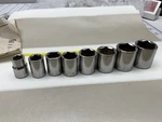 Craftsman 8PC 6PT Sae Sockets, 3/8IN. - 13/16IN., "g" Series, Yellow Tag. Fixed Price $13.00.