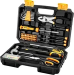 Dekopro 50-PCS General Household Kit With Plastic Toolbox All-purpose Home. Fixed Price $33.23.