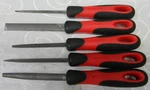Snap-on Red 5PC Soft Grip Handle 4" Miniature File Set #SGFMN106R. Fixed Price $99.99.