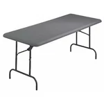 Iceberg 65527 Indestructable Commercial Folding Table, Charcoal Top And Frame,. Fixed Price $144.99.