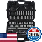 Amazon Basics 201-PC Mechanic's Socket Tool Set W/ Case, Sae/metric. Fixed Price $80.66.