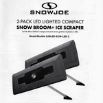 2 Pack: Snow Joe Led Lighted Compact Broom + Ice Scraper Removal Combo. Fixed Price $49.99.