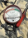 Vintage Marquette Battery Tester Model 33-104 Working. Fixed Price $15.00.