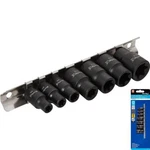 Bluespot 7PC Impact Torx Socket Set Star Bit Hex Torque E6 - E16 1/4" 3/8". Fixed Price $10.72.