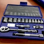 15PC 1/4 - 7/8", 3/8"DRIVE, 12 Point Shallow Chrome Socket & Set Williams. Fixed Price $85.99.