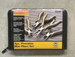 Sears Craftsman Professional 4PC Precision Mini Plier Set Nos 45675. Fixed Price $64.95.