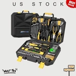 New 209 Piece Tool Kit Socket Wrench Auto Repair Set Household Handyman Box. Fixed Price $58.51.