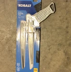 Kobalt 3-IN-1 Keyhole Saw Steel Blade Blue Plastic Handle Model 247261. Fixed Price $10.00.