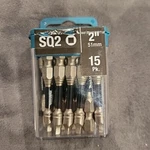 Makita 15-PACK 2" Square Impact Power Bits Model: E-01052. Fixed Price $11.95.