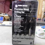 New Old Stock Black & Decker 17074 Brad Point Drilling Piece Set. Fixed Price $11.95.