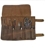 Rustic Leather Small Tool Roll Up Bag (10 Slots) Portable Carry On Pouch Vintage. Fixed Price $43.99.
