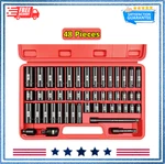 48 Pcs 3/8 Drive Impact Socket Set (5/16 Inch To 3/4 And 8-22MM),6-POINT,C. Fixed Price $56.32.