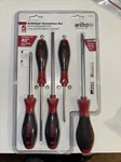 Wiha Softfinish Flathead & Phillips Screwdriver Set 5 Piece 30273. Fixed Price $28.00.