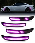 Pwobvz Dynamic Pink Purple Led Side Marker Light For Dodge Charger 2015 2016 .... Fixed Price $97.83.