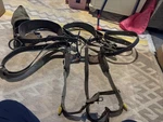 Bell System Buckingham Lineman's Gaffs Vintage Pole Climbing Spikes And Belts. Fixed Price $50.00.