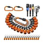 18 Pcs Drill Bit Holder Keychains, 1/4 3/8 1/2 Socket Hex Shank Screwdr.... Fixed Price $37.06.