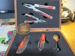 Brand New In The Wooden Box "sheffield Limited Edition Knife/tool Set" - Freeshp. Fixed Price $39.99.