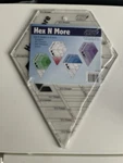 Jaybird Quilts Hex More Ruler Acrylic Quilting Template For Clear. Fixed Price $24.99.