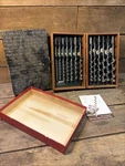 Set Of 13 Irwin Auger Bits Oak Case Stanley Brace 945-12 Dial 22 Nos. Fixed Price $239.99.